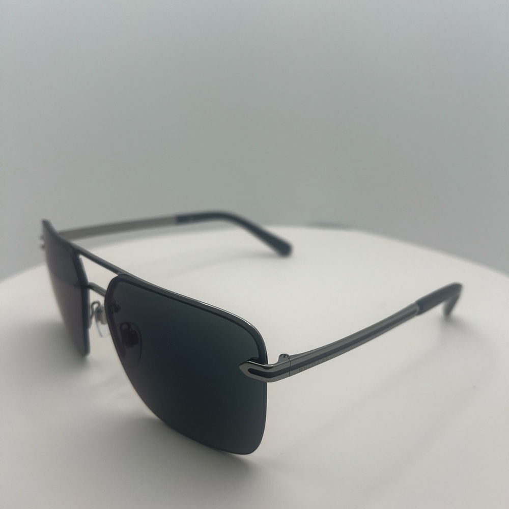 Bulgari Men's Black Aviator Glasses